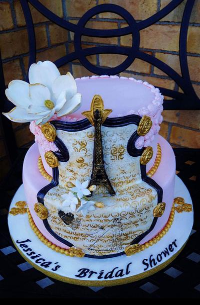 Rococo Paris Themed Bridal Shower - Cake by Enza - Sweet-E