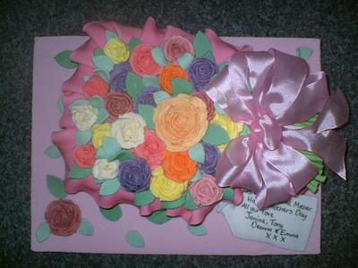 Beautiful Bouquet - Cake by Deborah
