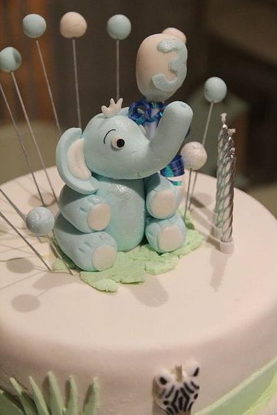 The Little Blue Elephant Cake  - Cake by MyCreations