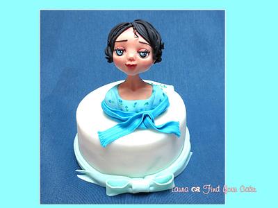Cake topper "Blue eyes" - Cake by Laura Ciccarese - Find Your Cake & Laura's Art Studio