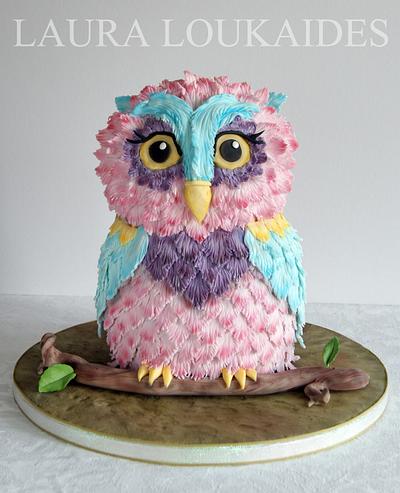 Orchid the Owl - Cake by Laura Loukaides