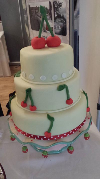 Cherries - alternative wedding cake - Cake by Dawn Wells