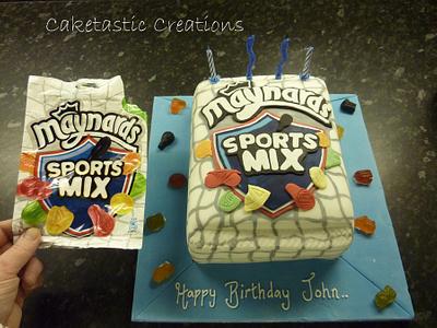 Sports mixtures Cake - Cake by Caketastic Creations