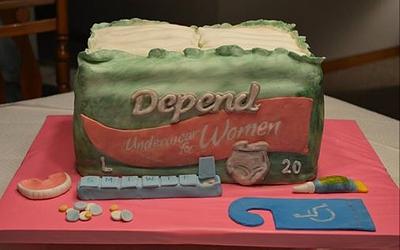 Depend Birthday Cake - Cake by copperhead