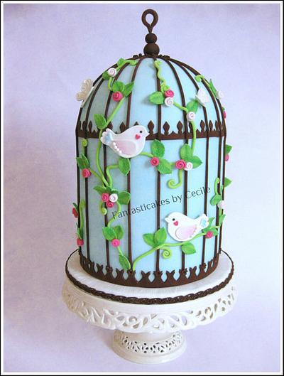 Bird Cage - Cake by Cecile Crabot