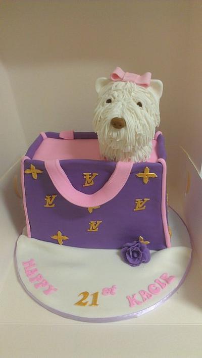 puppy bag  - Cake by jodie baker