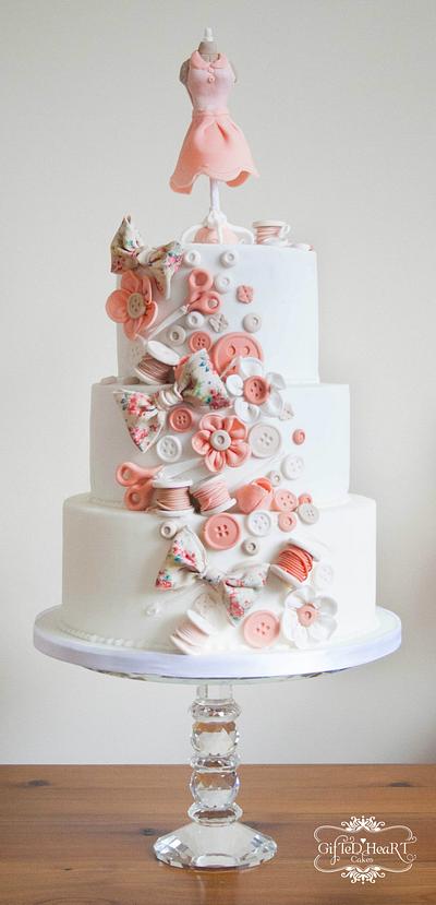 Dress Makers Cake - Cake by Emma Waddington - Gifted Heart Cakes