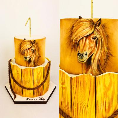 Horse cake  - Cake by Cindy Sauvage 