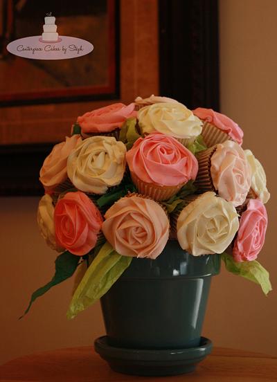 Cupcake Bouquet - Cake by Centerpiece Cakes By Steph