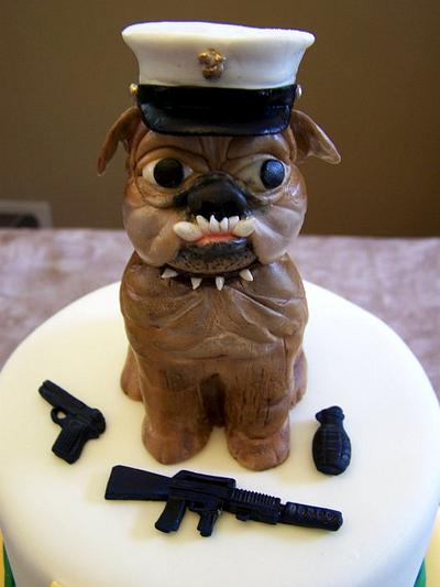 Bulldog Graduation - Cake by Theresa