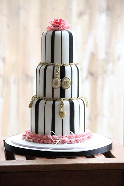 wedding cake - Cake by beth