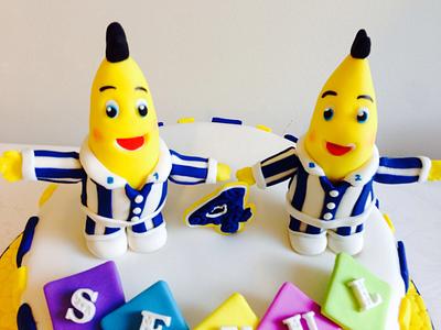 Bananas in Pyjamas - Cake by Heavenly Cakes by Malithi