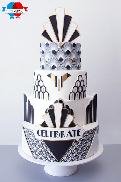 Gatsby wedding  - Cake by CAKE RÉVOL