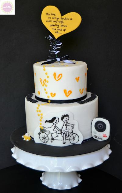 Love of Life - a pre-wedding cake - Cake by miettes