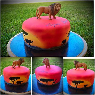 Lion & Savannah - Cake by Dolce Follia-cake design (Suzy)