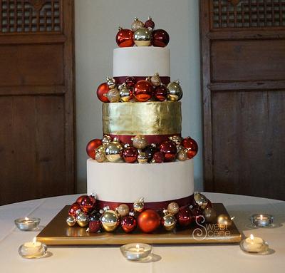 A Christmas Wedding - Cake by Sweet Scene Cakes