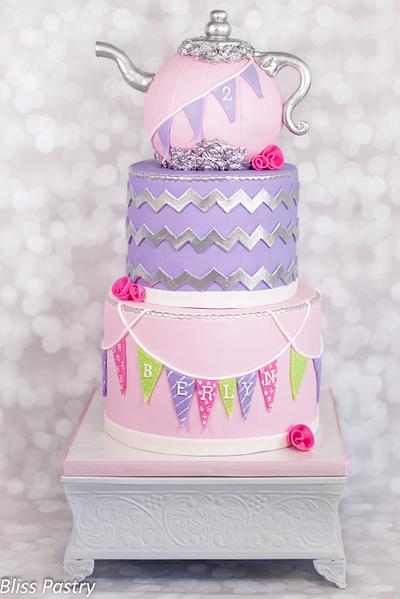 Tea Party Birthday Cake - Cake by Bliss Pastry