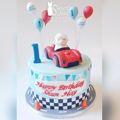 Sheep Racecar cake - Cake by Karen Heung 