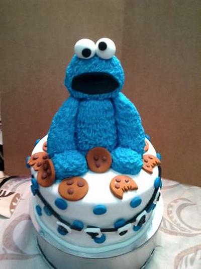 Cookie monster cake - Cake by susana reyes