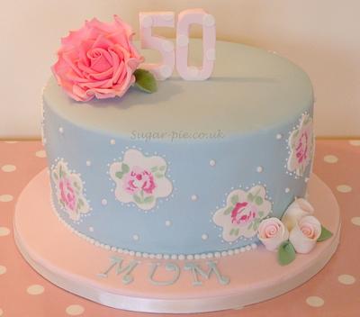 Cath Kidston 50th Birthday  - Cake by Sugar-pie