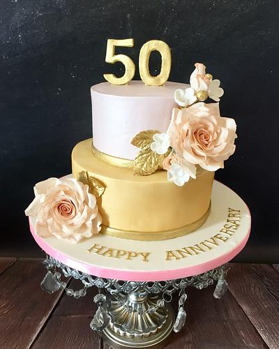 Golden Anniversary  - Cake by Seema Tyagi