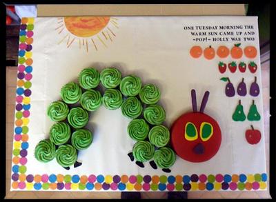 The Very Hungry Caterpillar - Cake by Adventures in Cakeyland