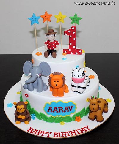 1st birthday cake - Cake by Sweet Mantra Homemade Customized Cakes Pune