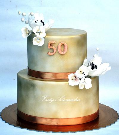Gold cake  - Cake by Torty Alexandra