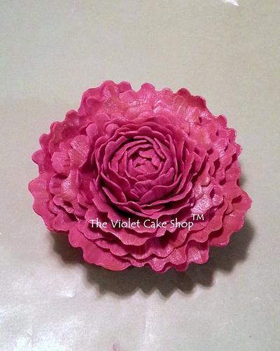 My First EVER Peony (!!!) Using Ciccio's Tutorial - Cake by Violet - The Violet Cake Shop™