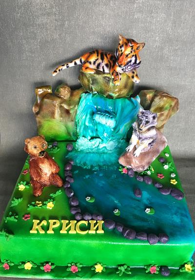 Adventure with  wild animals - Cake by Doroty