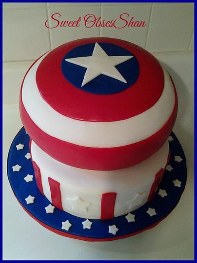 Red White and Blue - Cake by Sweet ObsesShan