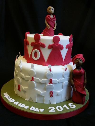 Getting to zero - aids awareness - Cake by Love it cakes