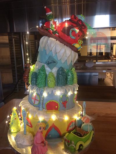 How the grinch stole Christmas  - Cake by tabithascakery
