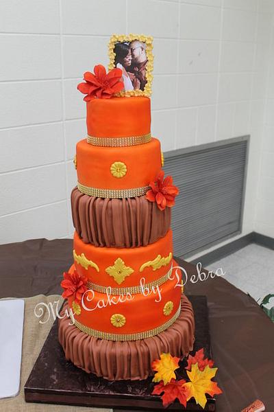 Fall Wedding Cake - Cake by Debra