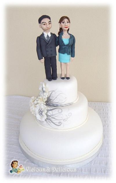 Our first 25 years together  - Cake by Sara Solimes Party solutions