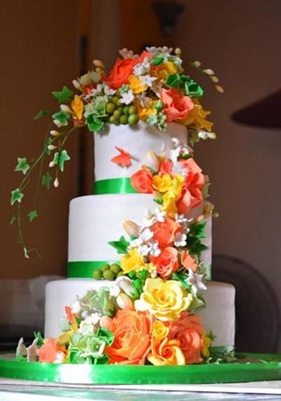 wedding cake - Cake by beth_arts2