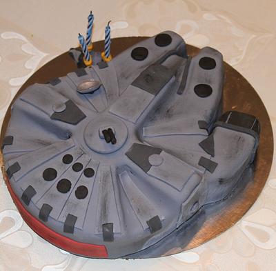 Tarta Alcon Milenario, Millennium Falcon cake Star Wars - Cake by Machus sweetmeats