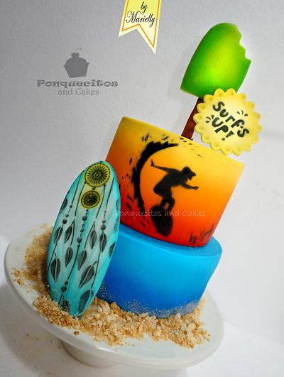 Surf´s up! Cake - Cake by Marielly Parra