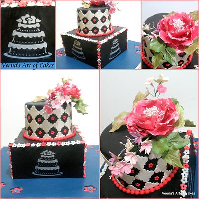 My 3rd Business Anniversary Cake  - Cake by Veenas Art of Cakes 