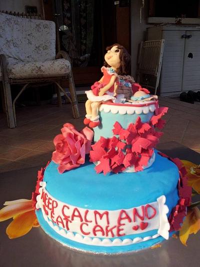 Keep calm and..EAT a cake!  - Cake by VanigliaeCaramello