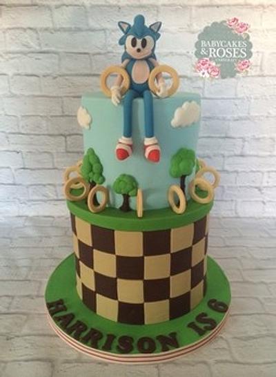 Sonic The Hedgehog Cake. - Cake by Babycakes & Roses Cakecraft