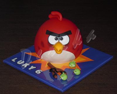Angry Birds - Cake by Derika
