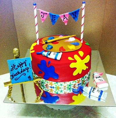 Splish Splash Painting Cake - Cake by Fun Fiesta Cakes  