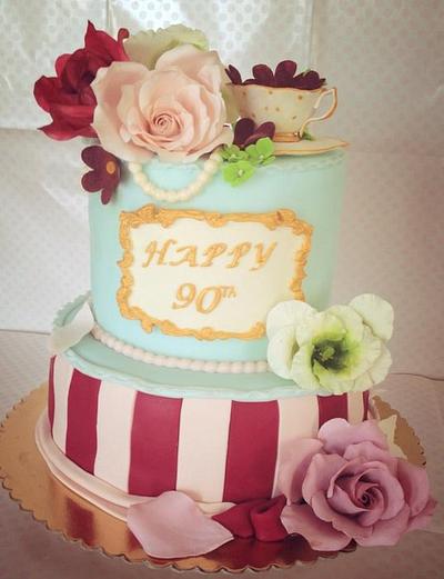 vintage cake - Cake by donatellacakes72