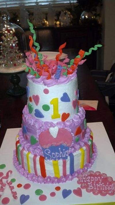 1st Birthday - Cake by Sherry's Sweet Shop