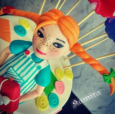 Pippi Longstocking - Cake by Kamira