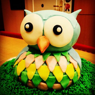 Owl Cake - Cake by Sinem Demirel