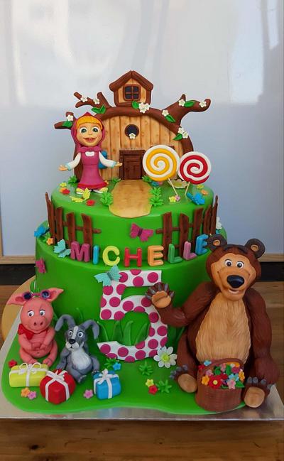 Cake with Masha and bear - Cake by Veronicakes