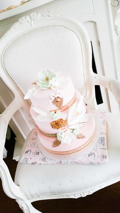 feathercake pastel - Cake by Zoet&Zoet