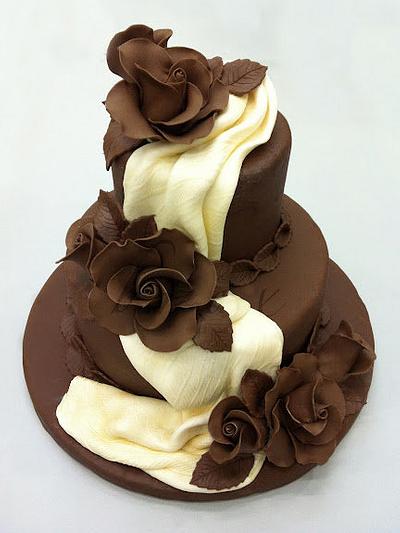 roses and chocolate - Cake by Julie Manundo 
